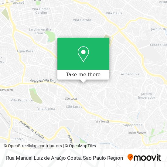 Rua Manuel Luiz de Araújo Costa map