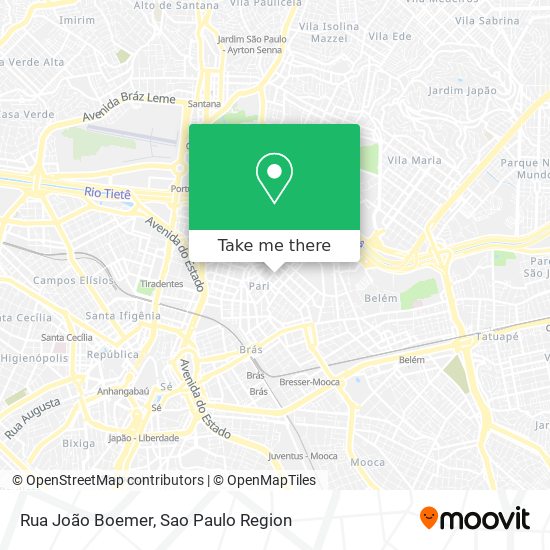 Mapa Rua João Boemer