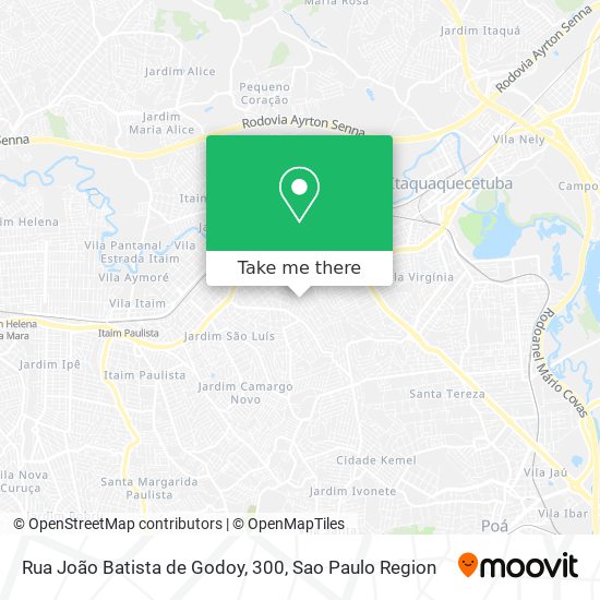 Mapa Rua João Batista de Godoy, 300
