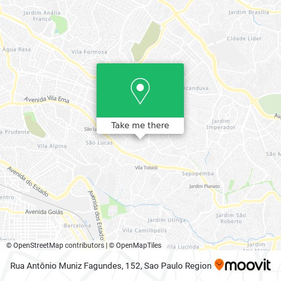 Rua Antônio Muniz Fagundes, 152 map