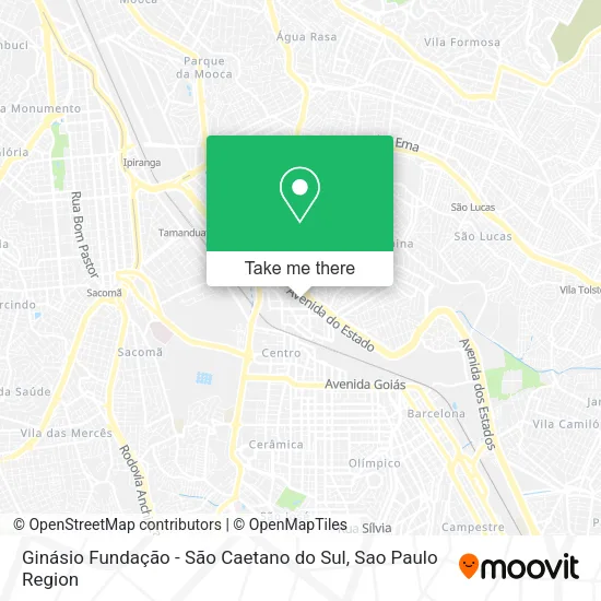 Ginásio Fundação - São Caetano do Sul map