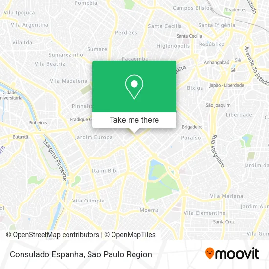 Mapa Consulado Espanha