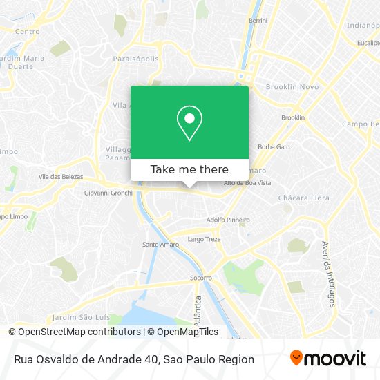 Mapa Rua Osvaldo de Andrade 40