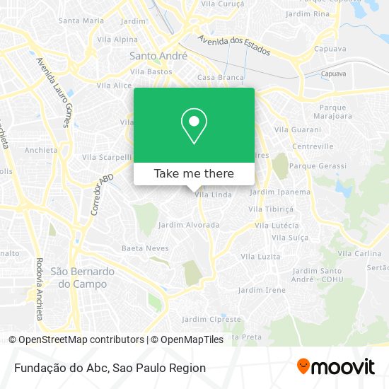 Fundação do Abc map