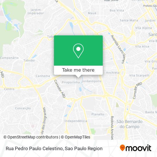 Rua Pedro Paulo Celestino map