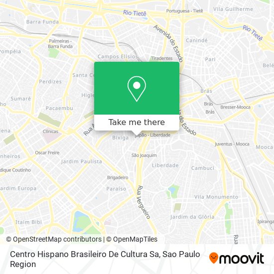 Centro Hispano Brasileiro De Cultura Sa map