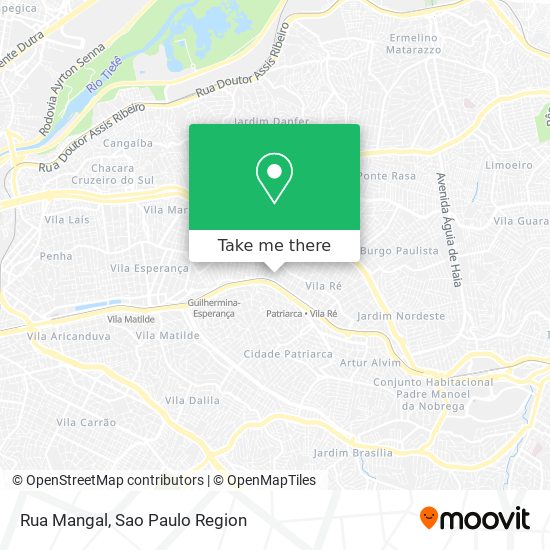 Rua Mangal map