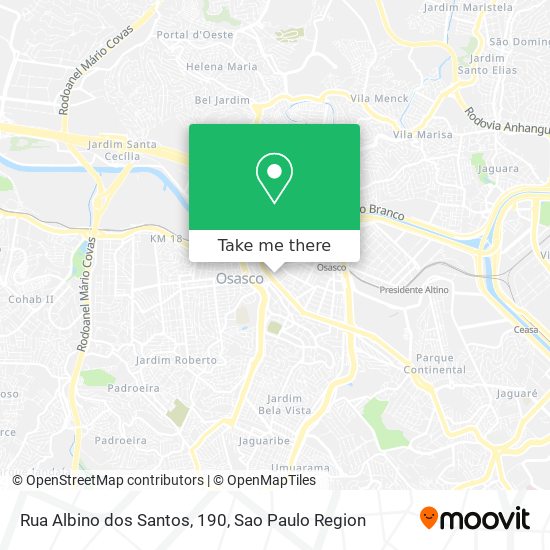 Rua Albino dos Santos, 190 map