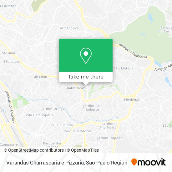 Varandas Churrascaria e Pizzaria map