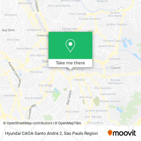 Mapa Hyundai CAOA-Santo André 2