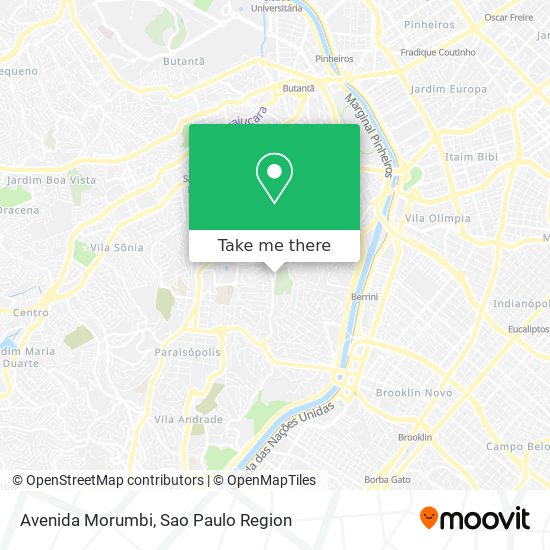 Mapa Avenida Morumbi