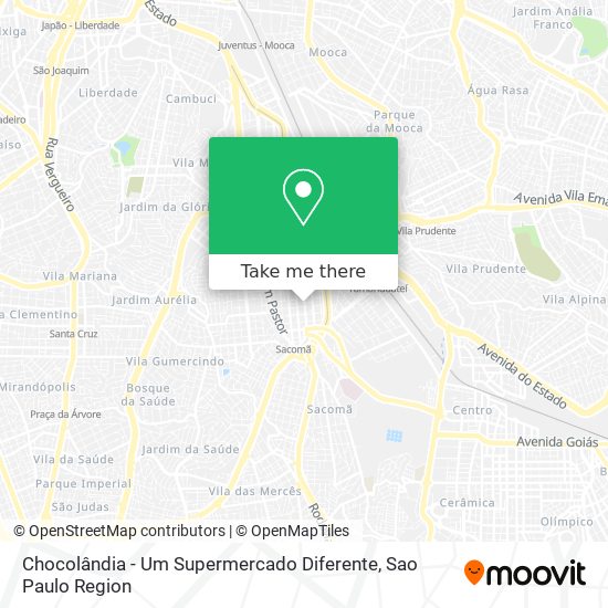 Chocolândia - Um Supermercado Diferente map