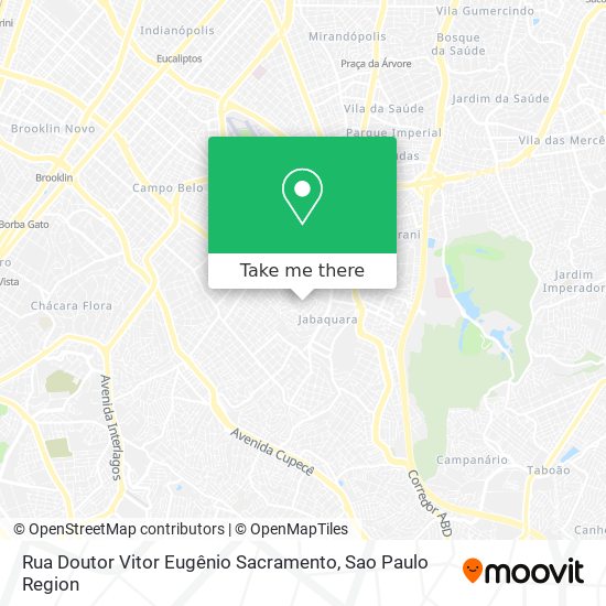 Mapa Rua Doutor Vitor Eugênio Sacramento