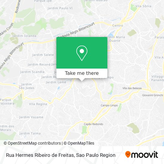 Rua Hermes Ribeiro de Freitas map