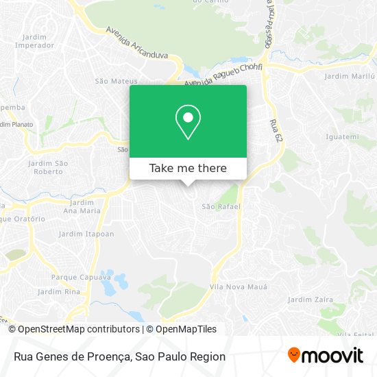 Mapa Rua Genes de Proença