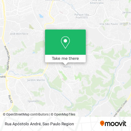 Rua Apóstolo André map