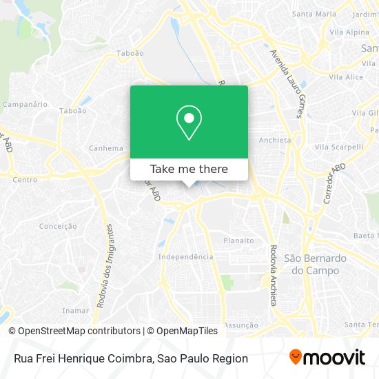 Rua Frei Henrique Coimbra map