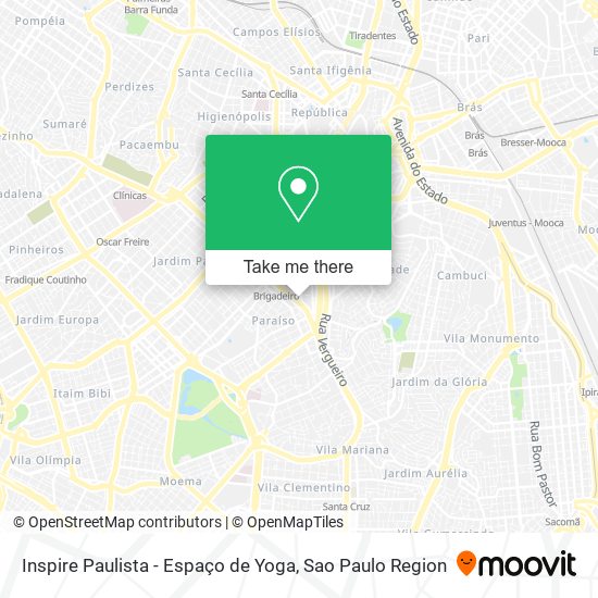 Mapa Inspire Paulista - Espaço de Yoga