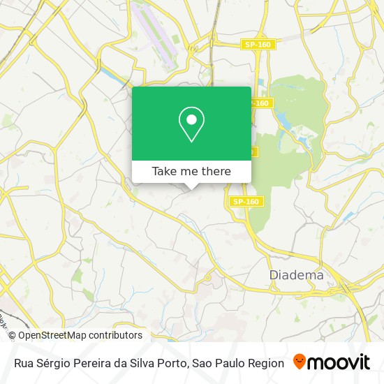 Mapa Rua Sérgio Pereira da Silva Porto