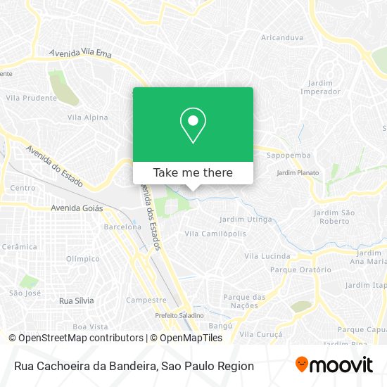 Rua Cachoeira da Bandeira map