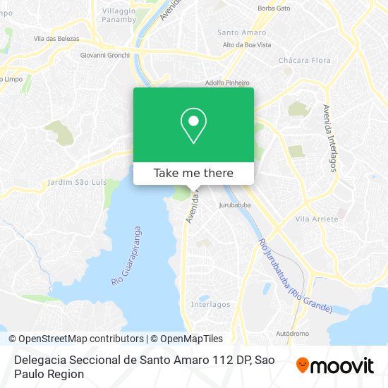 Delegacia Seccional de Santo Amaro 112 DP map