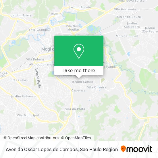 Mapa Avenida Oscar Lopes de Campos