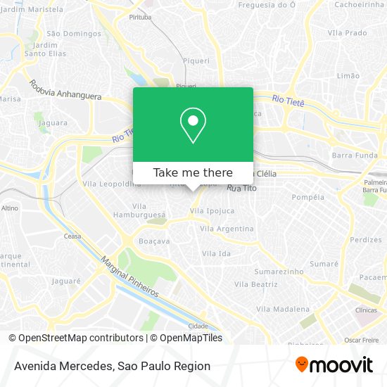 Mapa Avenida Mercedes