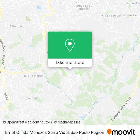 Emef Olinda Menezes Serra Vidal map