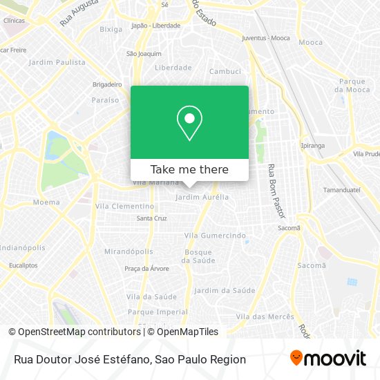 Rua Doutor José Estéfano map