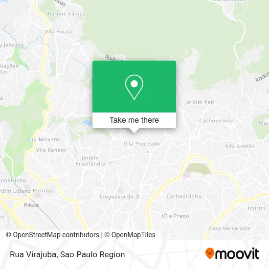Rua Virajuba map