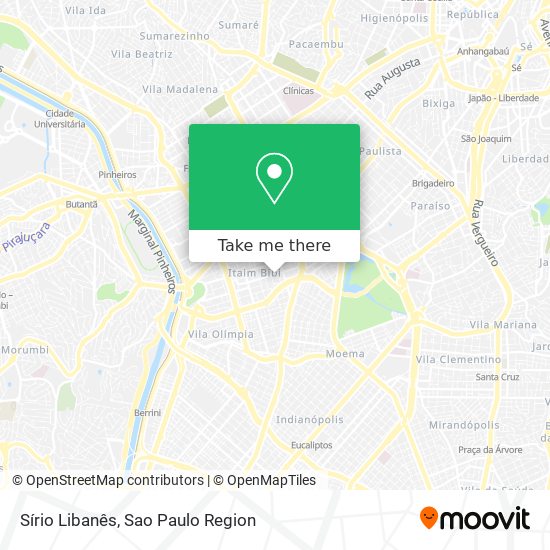 Sírio Libanês map