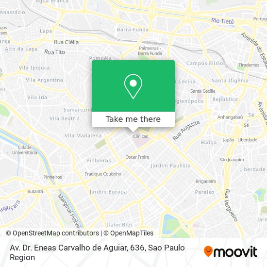 Mapa Av. Dr. Eneas Carvalho de Aguiar, 636