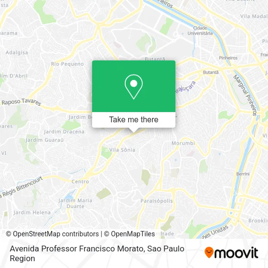 Avenida Professor Francisco Morato map