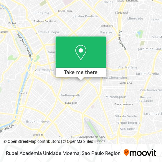 Rubel Academia Unidade Moema map