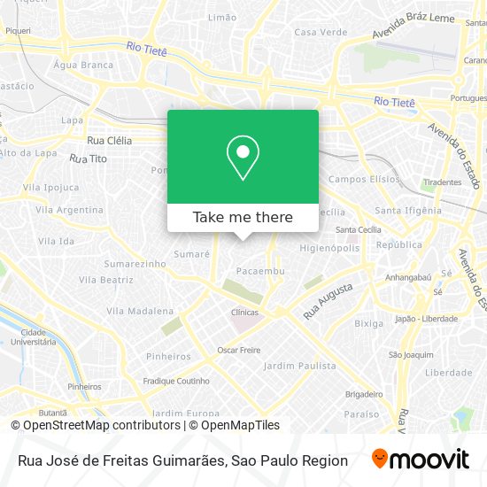 Rua José de Freitas Guimarães map