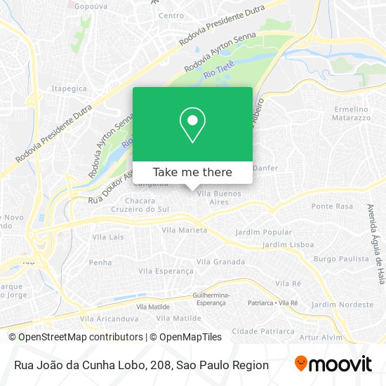Rua João da Cunha Lobo, 208 map