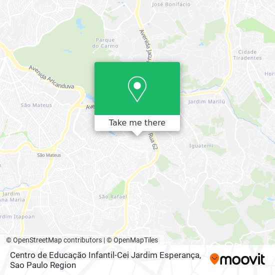 Mapa Centro de Educação Infantil-Cei Jardim Esperança