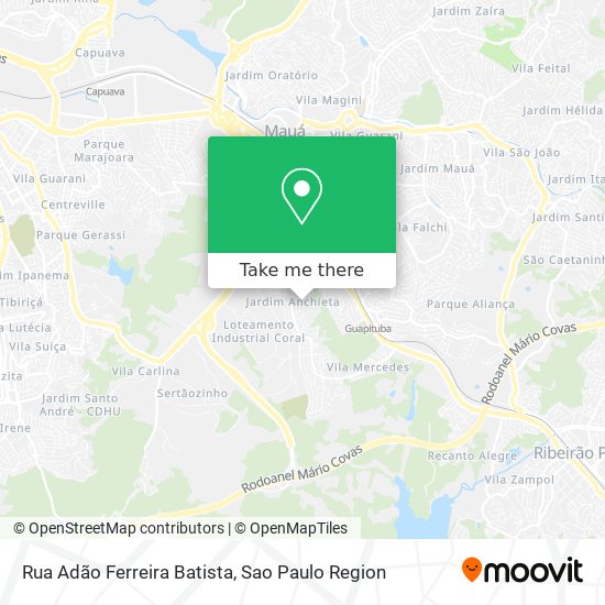 Rua Adão Ferreira Batista map