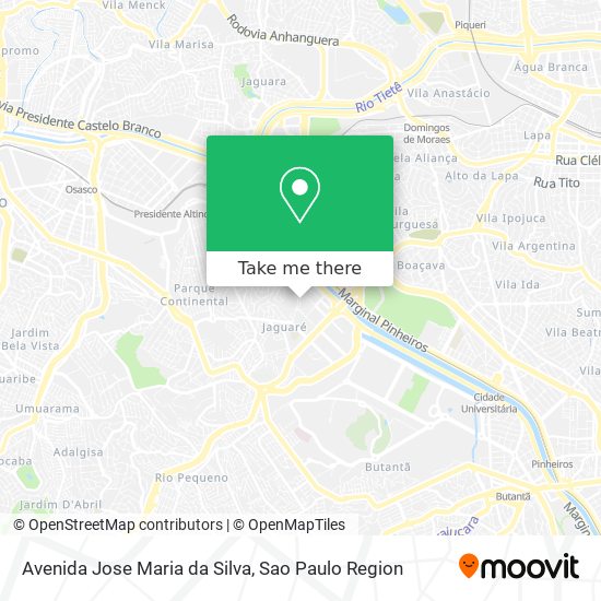 Avenida Jose Maria da Silva map