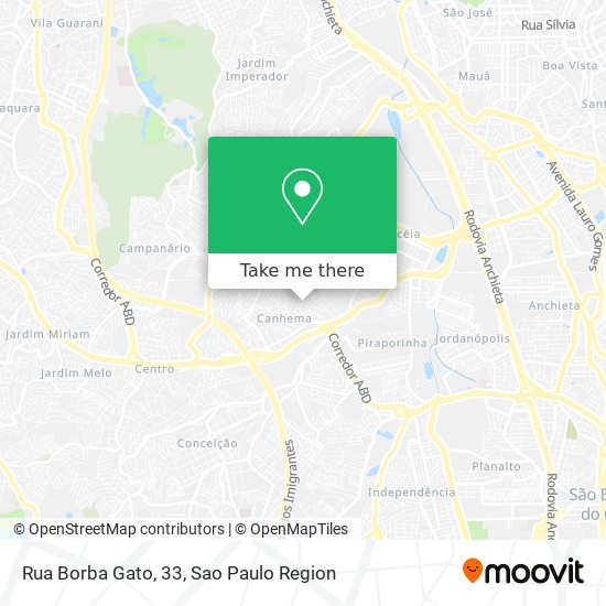 Rua Borba Gato, 33 map