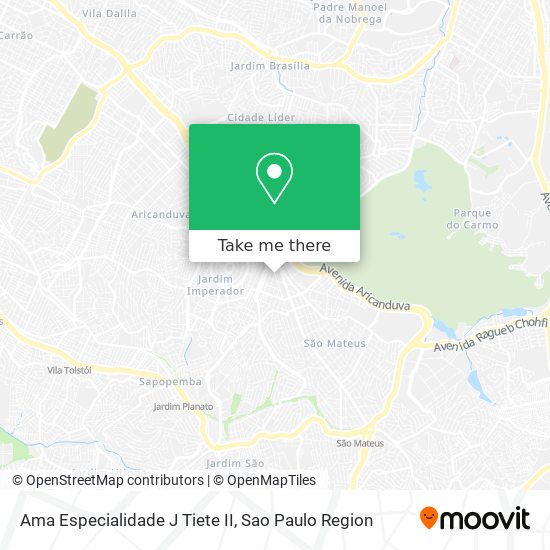 Ama Especialidade J Tiete II map