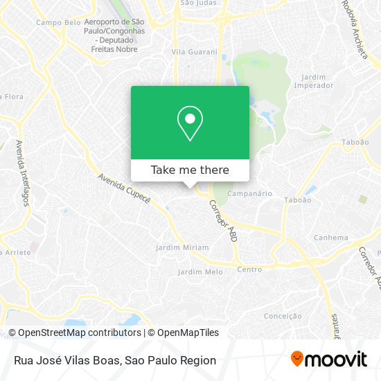 Rua José Vilas Boas map