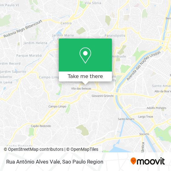 Rua Antônio Alves Vale map