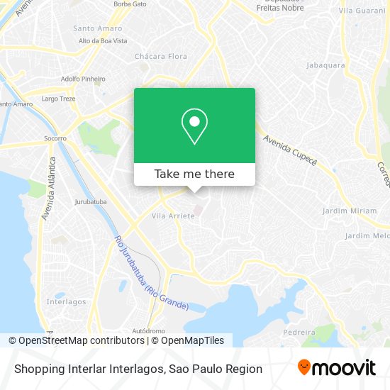 Mapa Shopping Interlar Interlagos