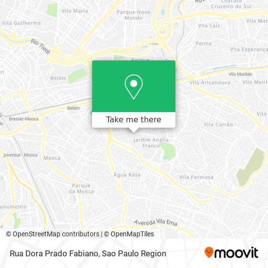 Mapa Rua Dora Prado Fabiano