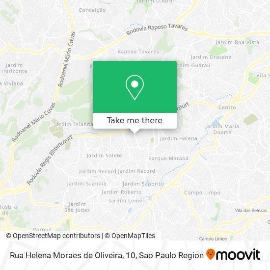 Rua Helena Moraes de Oliveira, 10 map