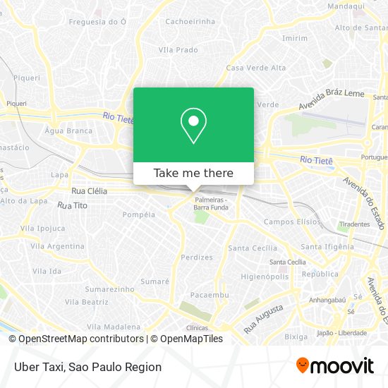 Uber Taxi map