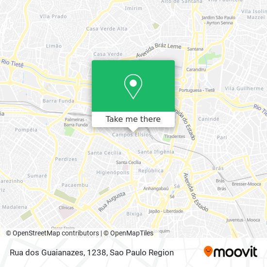 Rua dos Guaianazes, 1238 map