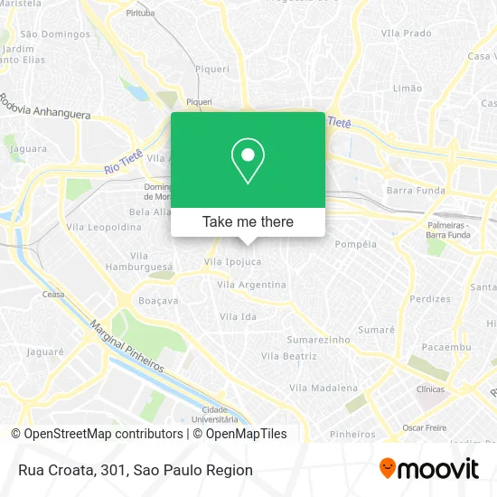 Rua Croata, 301 map