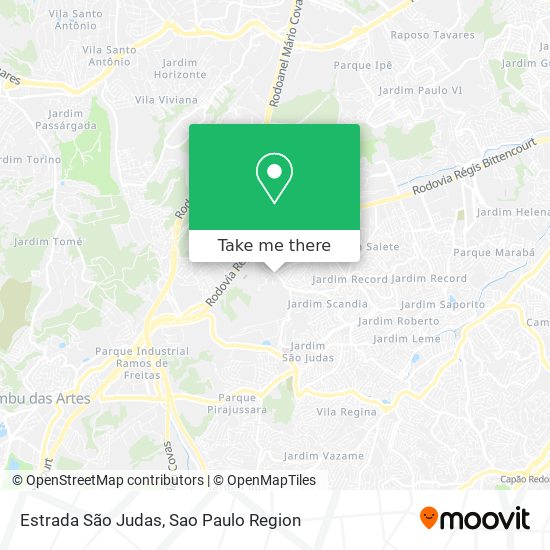 Estrada São Judas map